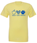 Teach Love Bobcats Yellow T-shirt