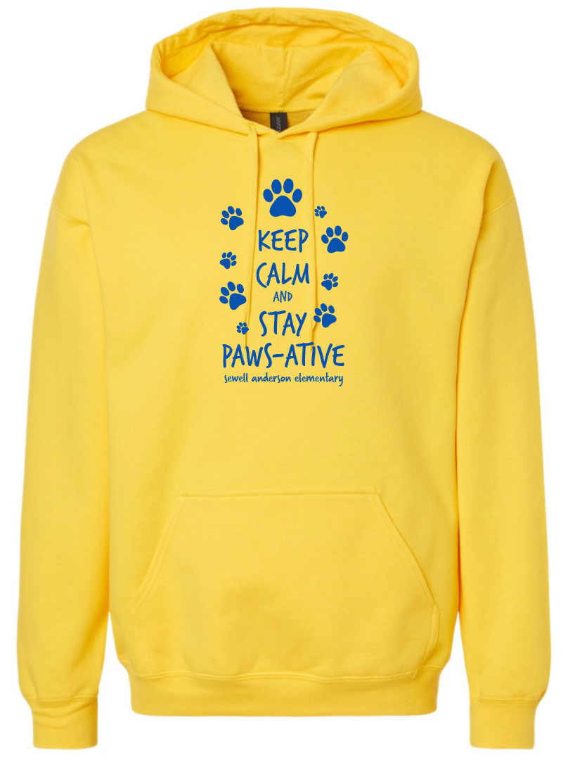 Keep Calm Yellow Hoodie
