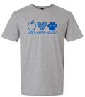 Teach Love Bobcats Sport Grey T-shirt